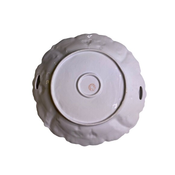 Vintage Gold Etched Rose Handled Celery Dish Plate Bowl Serving Platter -Germany - Picture 11 of 14